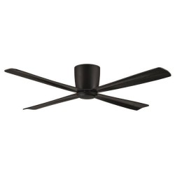 Ανεμιστήρας οροφής μαύρος Φ122 58W 208rpm 46dB με 4 φτερωτές και κοντρόλ Ανεμιστήρας οροφής μαύρος Φ122 58W 208rpm 46dB με 4 φτερωτές και κοντρόλ