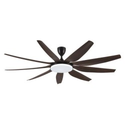 Ανεμιστήρας οροφής μαύρος Φ180 58W 220V 48dB με Led φως 9 φτερωτές και κοντρόλ Ανεμιστήρας οροφής μαύρος Φ180 58W 220V 48dB με Led φως 9 φτερωτές και κοντρόλ