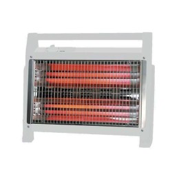 Θερμάστρα χαλαζία σε λευκό χρ΄ωμα 1600W με 2 ταχύτητες λειτουργίας & κάλυψη χώρου έως 25m²