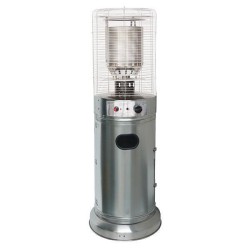 Θερμάστρα υγραερίου κυκλική mini με ύψος 1,35m 11kw inox (stainless steel) με κάλυψη έως 13m² Θερμάστρα υγραερίου κυκλική mini με ύψος 1,35m 11kw inox (stainless steel) με κάλυψη έως 13m²