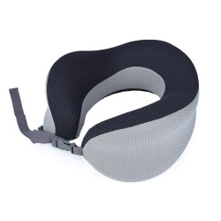 Μαξιλάρι αφρού υποστήριξης αυχένα γκρι-μαύρο σε σχήμα U