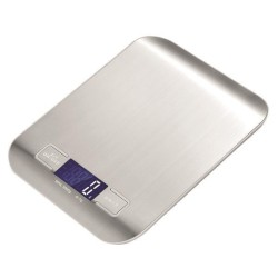 Ψηφιακή ζυγαριά κουζίνας ανοξείδωτη με οθόνη LCD και λειτουργία απόβαρου