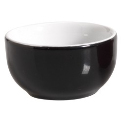 Μπωλ dip μεγάλο πορσελάνης 7cm με ύψος 4cm σε χρώμα μαύρο