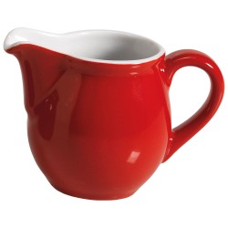 Κρεμιέρα μικρή πορσελάνης σε χρώμα κόκκινη Κρεμιέρα μικρή πορσελάνης σε χρώμα κόκκινη