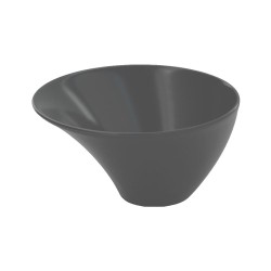 Μπωλ επικλινές σε χρώμα γκρι - ματ διαστάσεων 21x21cm