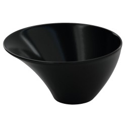 Μπωλ επικλινές σε χρώμα μαύρο - ματ διαστάσεων 21x21cm