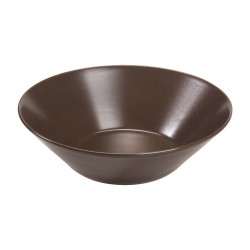 Μπώλ στρόγγυλο διαστάσεων 18cm σε χρώμα καφέ - ματ της σειράς Elite