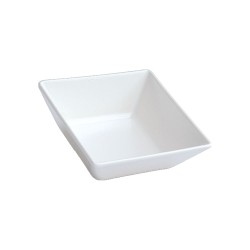 Μπωλ τετράγωνο πορσελάνης διαστάσεων 13x13cm σε χρώμα λευκό - ματ