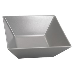 Μπωλ τετράγωνο διαστάσεων 22x22cm σε χρώμα γκρι - ματ