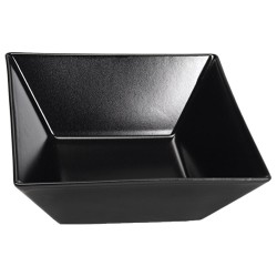 Μπωλ τετράγωνο διαστάσεων 22x22cm σε χρώμα μαύρο - ματ