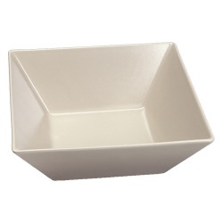 Μπωλ τετράγωνο διαστάσεων 22x22cm σε χρώμα μπεζ - ματ