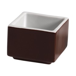 Μπώλ τετράγωνο διαστάσεων 5x5xY4cm σε χρώμα καφέ