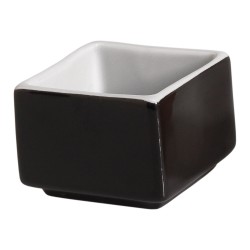 Μπώλ τετράγωνο διαστάσεων 5x5xY4cm σε χρώμα μαύρο