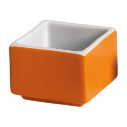 Μπώλ τετράγωνο διαστάσεων 5x5xY4cm σε χρώμα πορτοκάλι