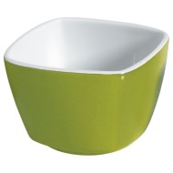 Μπώλ τετράγωνο πορσελάνης διαστάσεων 8,5x8,5xY5,8cm σε χρώμα βεραμάν