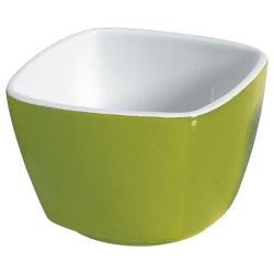 Μπώλ τετράγωνο πορσελάνης διαστάσεων 8,5x8,5xY5,8cm σε χρώμα βεραμάν