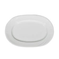 Πιατέλα πορσελάνης οβάλ μήκους 22cm σε χρώμα λευκό της σειράς Nefeli 