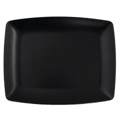 Πιατέλα παραλληλόγραμμη διαστάσεων 30x25cm σε χρώμα μαύρο - ματ