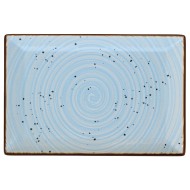 Πιατέλα παραλληλόγραμμη της σειράς Spira Blue διαστάσεων 30x20cm