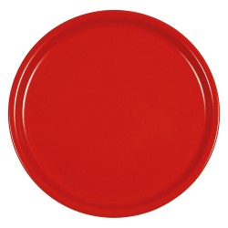 Πιατέλα στρογγυλή διαμέτρου 33cm σε χρώμα κόκκινο - ματ