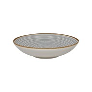 Πιάτο βαθύ πορσελάνης της σειράς Spira Grey διαμέτρου 21cm