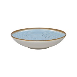 Πιάτο βαθύ πορσελάνης Spira Blue διαμέτρου 21cm