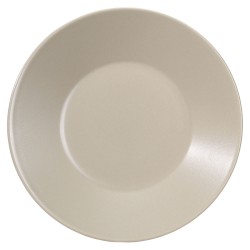 Πιάτο βαθύ στρογγυλό διαμέτρου 23,5cm σε χρώμα μπεζ - ματ