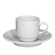 Πιάτο espresso πορσελάνης της σειράς Alba