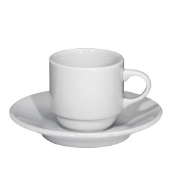 Πιάτο espresso πορσελάνης της σειράς Alba