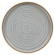 Πιάτο στρόγγυλο flat διαμέτρου 27cm της σειράς Spira Grey 