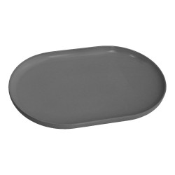 Πιάτο οβάλ διαστάσεων 20x13cm md. Nordic σε χρώμα γκρι - ματ