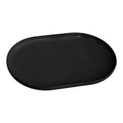 Πιάτο οβάλ διαστάσεων 20x13cm md. Nordic σε χρώμα μαύρο - ματ