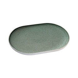 Πιάτο οβάλ πορσελάνης διαστάσεων 20x13cm md. Nordic Mint