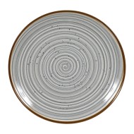Πιάτο στρόγγυλο ρηχό διαμέτρου 26cm της σειράς Spira Grey 