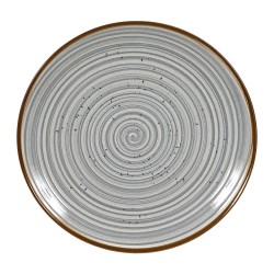 Πιάτο στρόγγυλο ρηχό διαμέτρου 26cm της σειράς Spira Grey 
