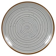Πιάτο στρόγγυλο ρηχό διαμέτρου 32cm της σειράς Spira Grey 