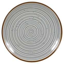 Πιάτο στρόγγυλο ρηχό διαμέτρου 32cm της σειράς Spira Grey 