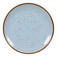 Πιάτο ρηχό πορσελάνης στρόγγυλο διαμέτρου 26cm της σειράς Spira Blue