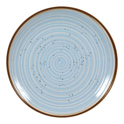 Πιάτο ρηχό πορσελάνης στρόγγυλο διαμέτρου 26cm της σειράς Spira Blue