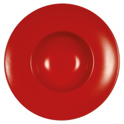 Πιάτο σπαγγέτι πορσελάνης διαμέτρου 28cm σε χρώμα κόκκινο