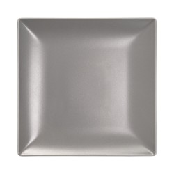 Πιάτο τετράγωνο διαστάσεων 16x16cm σε χρώμα γκρι - ματ