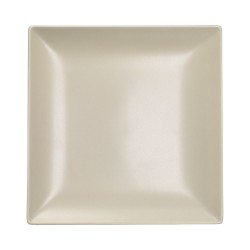 Πιάτο τετράγωνο διαστάσεων 16x16cm σε χρώμα μπεζ - ματ