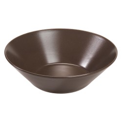 Σαλατιέρα στρογγυλή διαμέτρου 24cm σε χρώμα καφέ της σειράς Elite