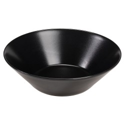 Σαλατιέρα στρογγυλή διαμέτρου 24cm σε χρώμα μαύρο - ματ της σειράς Elite