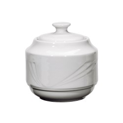 Ζαχαριέρα με καπάκι πορσελάνινη της σειράς Nefeli  Ζαχαριέρα με καπάκι πορσελάνινη της σειράς Nefeli