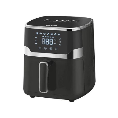 Φριτέζα αέρος 5L 1400W με 7 έξυπνα προεπιλεγμένα προγράμματα, αφαιρούμενο δίσκο και αντικολλητική επίστρωση μαύρο χρώμα Φριτέζα αέρος 5L 1400W με 7 έξυπνα προεπιλεγμένα προγράμματα, αφαιρούμενο δίσκο και αντικολλητική επίστρωση μαύρο χρώμα
