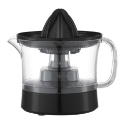 Ηλεκτρικός στίφτης λεμονιού-πορτοκαλιού 500ml διάφανος-μαύρος 40W με περιστροφή διπλής κατεύθυνσης