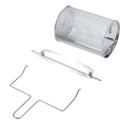 Φριτέζα αέρος-Air fryer 12L 1800W με 10 έξυπνα προεπιλεγμένα προγράμματα παράθυρο και αξεσουάρ σε μαύρο χρώμα με inox