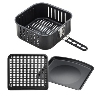 Φριτέζα αέρος-Air fryer 12L 1800W με 10 έξυπνα προεπιλεγμένα προγράμματα παράθυρο και αξεσουάρ σε μαύρο χρώμα με inox Φριτέζα αέρος-Air fryer 12L 1800W με 10 έξυπνα προεπιλεγμένα προγράμματα παράθυρο και αξεσουάρ σε μαύρο χρώμα με inox