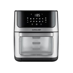Φριτέζα αέρος-Air fryer 12L 1800W με 10 έξυπνα προεπιλεγμένα προγράμματα παράθυρο και αξεσουάρ σε μαύρο χρώμα με inox